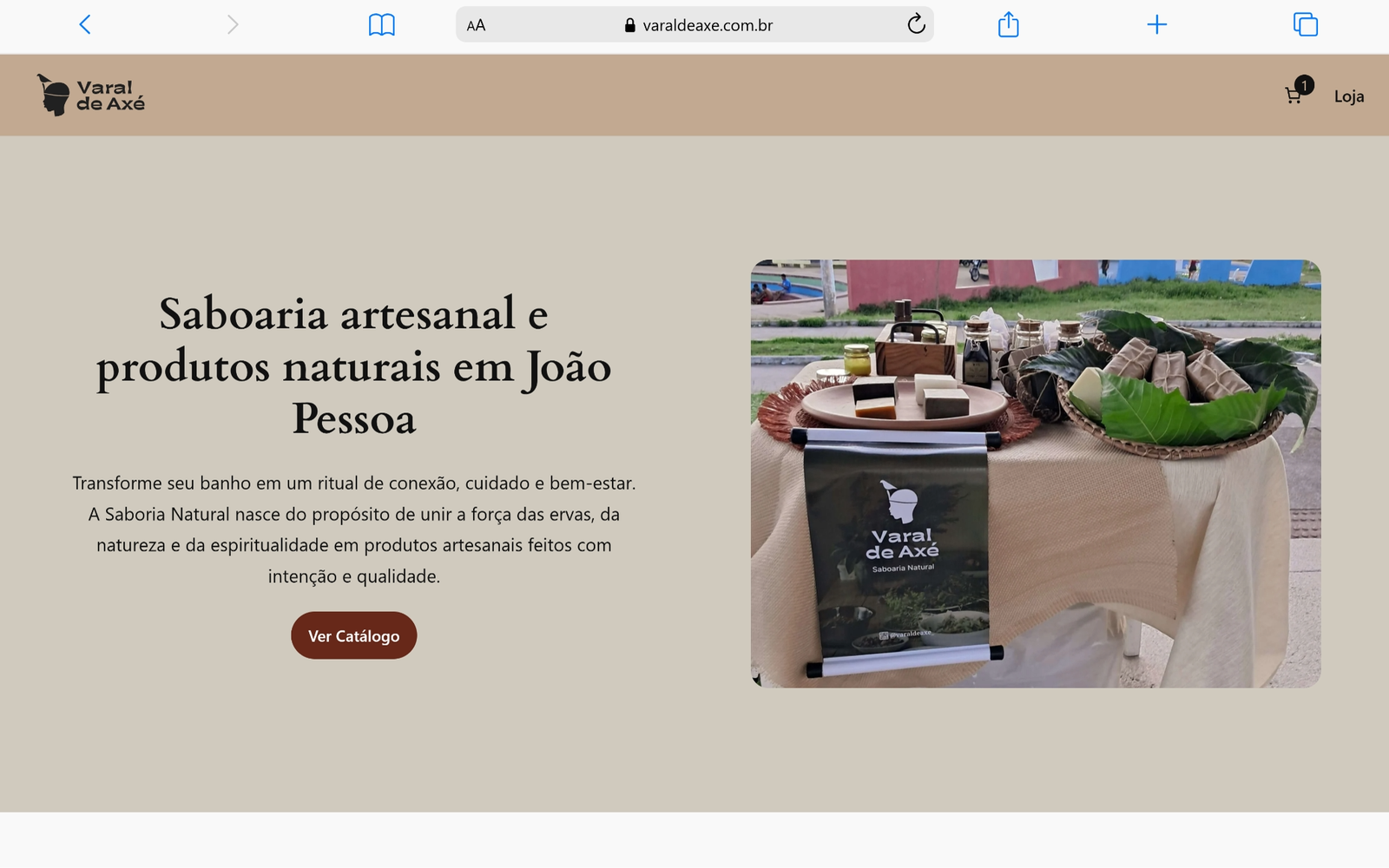 Site do Varal de Axé, projeto de criação de site da Raio Local